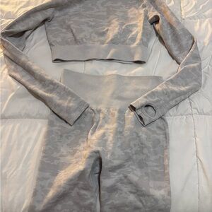 Gray Camouflage Leggings